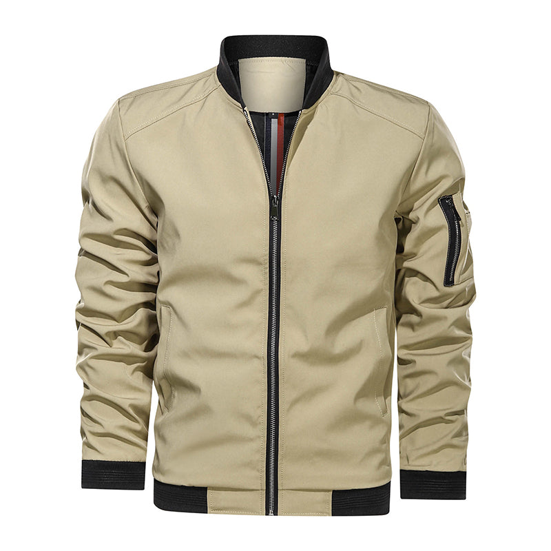 Spring Autumn Casual Bomber Slim Fashion Male Outwear