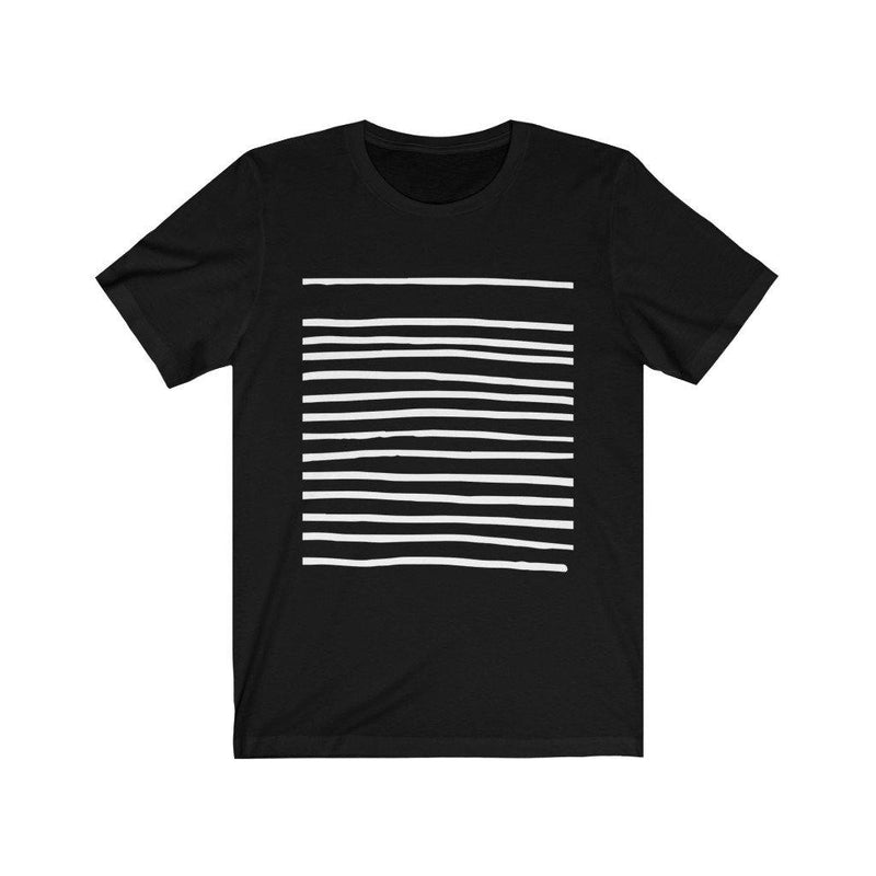 Men's T-Shirt with Black Lines freeshipping - Voguevally Global