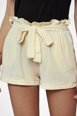 Belted Paper Bag Waist Shorts freeshipping - Voguevally Global