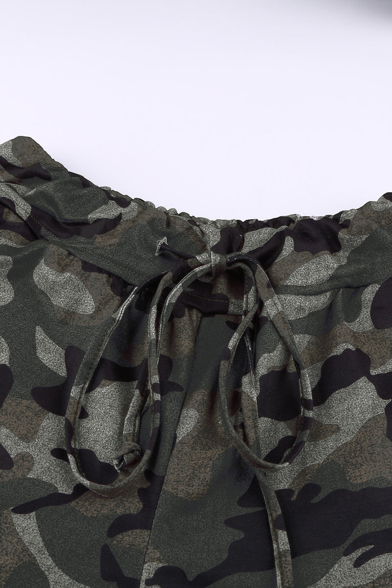 Pocketed Camouflage Drawstring Joggers freeshipping - Voguevally Global