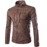 Striven Mens Leather Jacket freeshipping - Voguevally Global