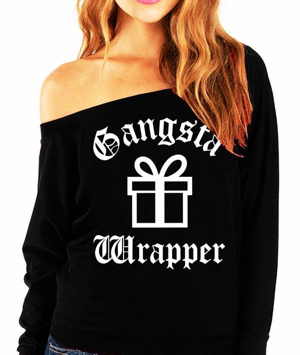Gangsta Wrapper Christmas Present Slouchy freeshipping - Voguevally