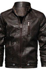 Men Cortex Classification PU Leather Jacket