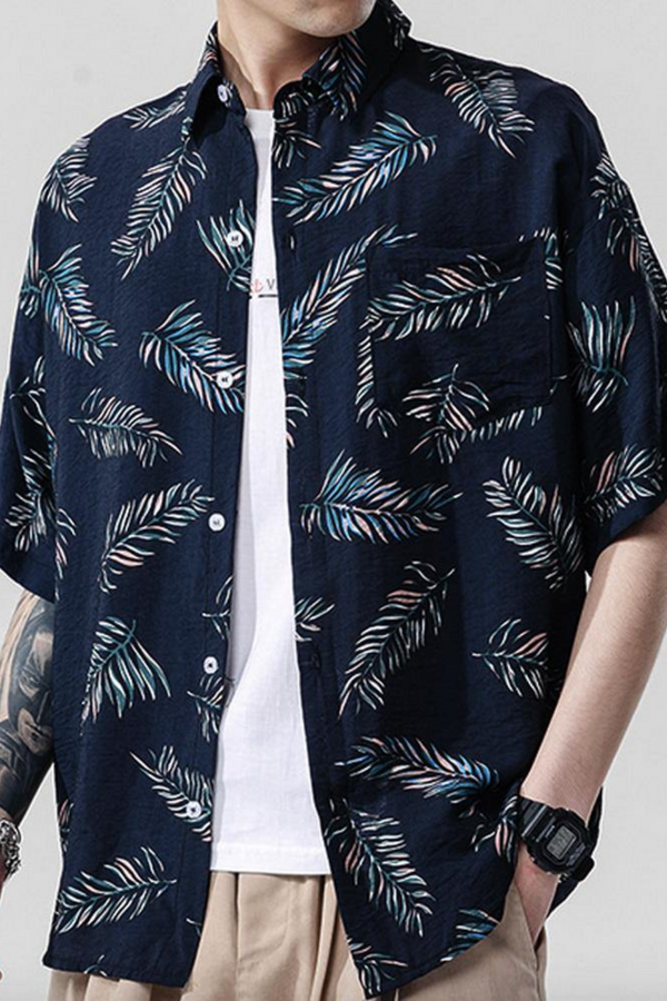 Men's Summer Floral Hawaiian Shirt