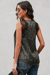 Contrast Lace Tank freeshipping - Voguevally Global
