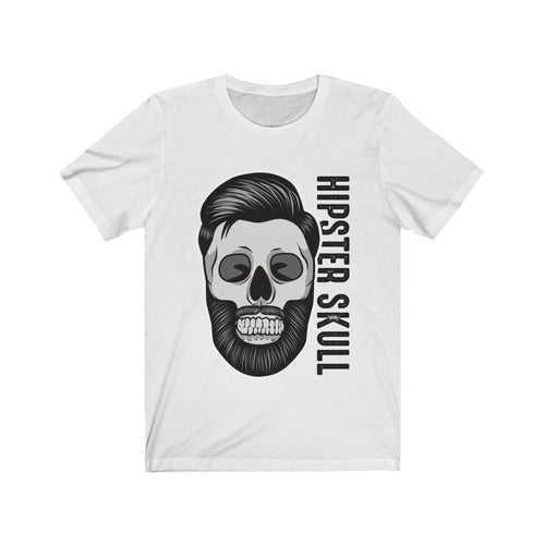Hipster Skull Popculture Graphic T-Shirt