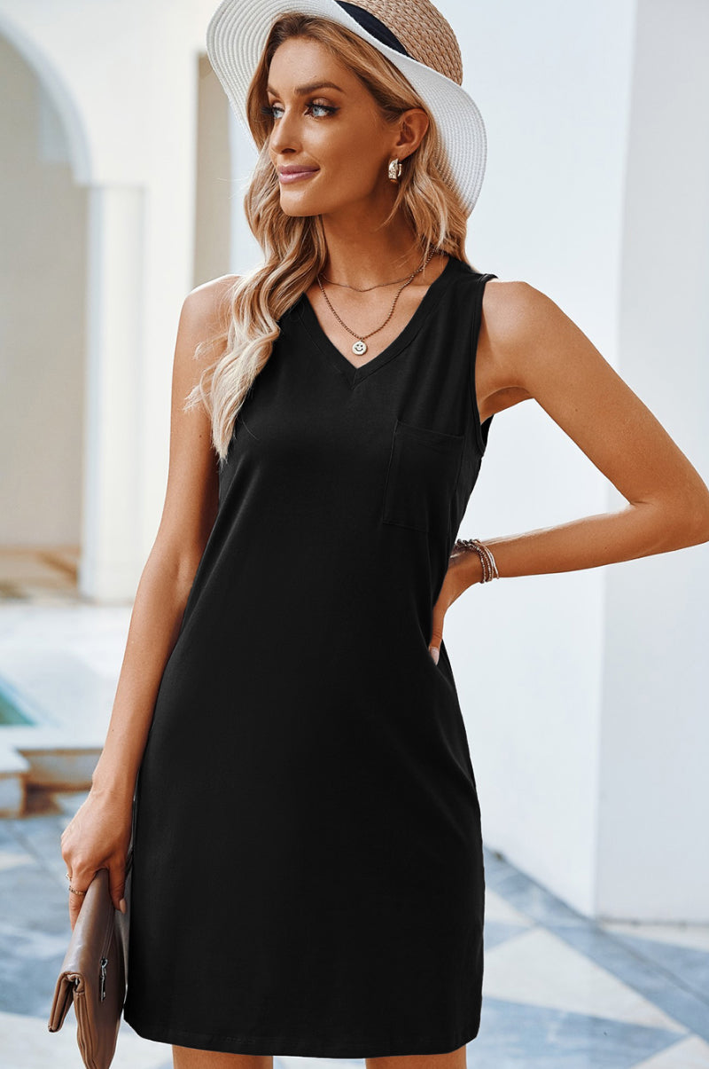 Pocketed Tank Dress freeshipping - Voguevally Global